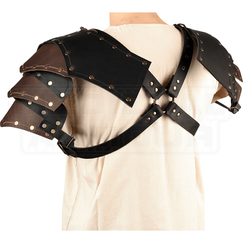 Mercenary Leather Pauldrons - RT-276 by Medieval Armour, Leather Armour ...