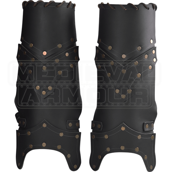 Scoundrel Leather Greaves