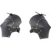 Baudouin Leather Pauldrons - Black
