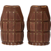 Bohemond Leather Pauldrons - Brown