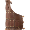 Bohemond Leather Pauldrons - Brown