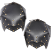 Behan Leather Pauldrons - Black