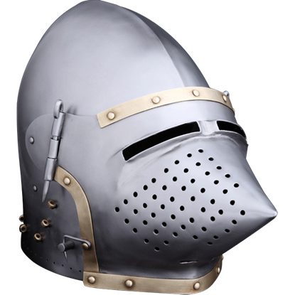 Details about   Ancient/Medieval & Renaissance Knight Riveted Helmet Furdess Helm 18 Gauge 