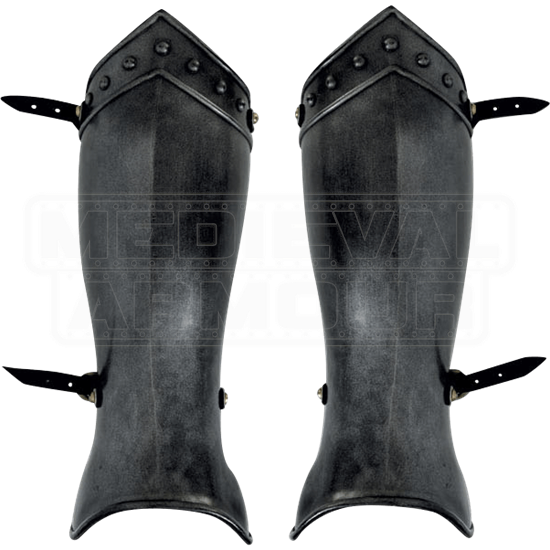 Dark Sentinel Greaves - LR004L by Medieval Armour, Leather Armour ...