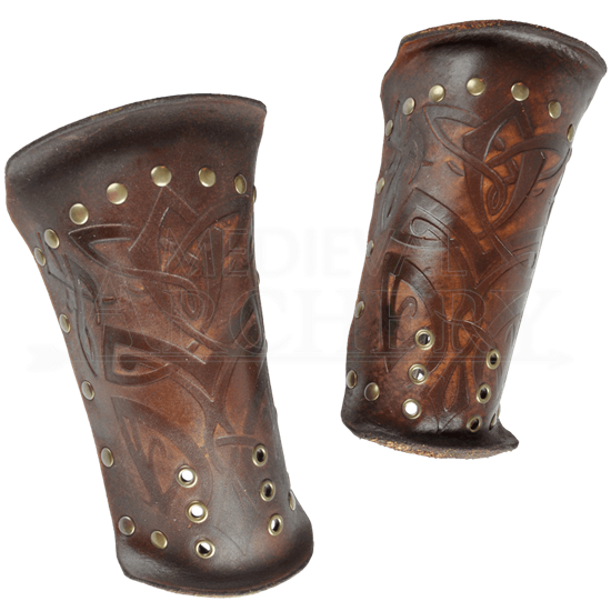 Odomar Viking Leather Bracers