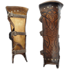 Odomar Viking Leather Greaves