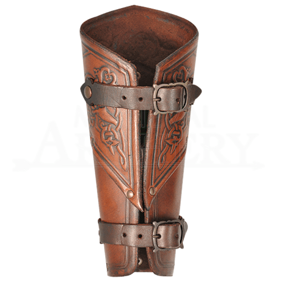 Celtic Mantikor Leather Bracers - MY100415 by Traditional Archery ...