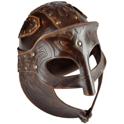 Odomar Viking Leather Helmet