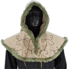 Embroidered Hood with Fur