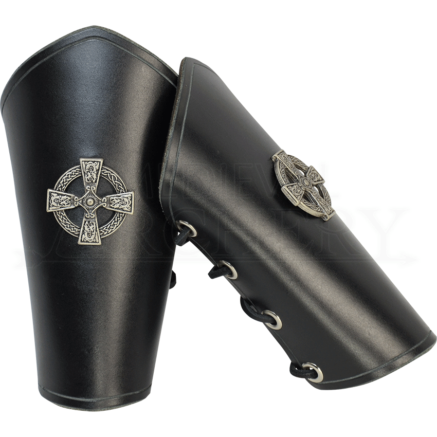 Protège-bras (Armguard) De Tir à L'arc Style Celtique/nordique - Cuir, Fait Main Aux USA, Taille Unique
