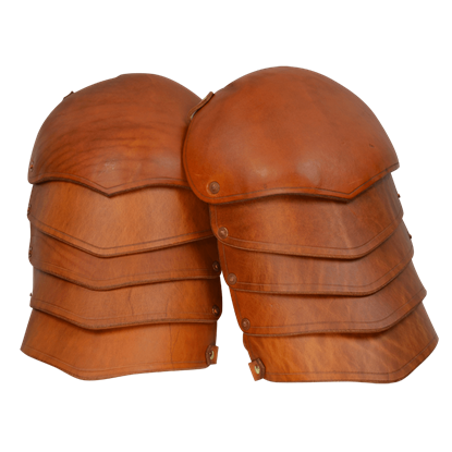 Molded Leather Spaulders