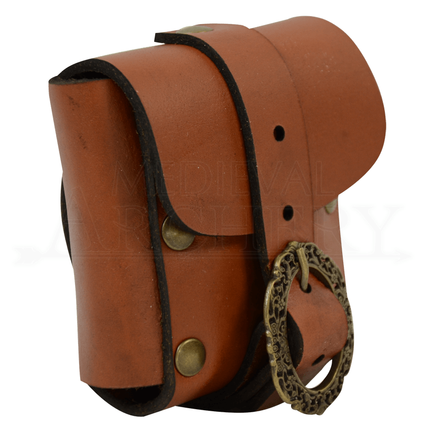 Small Nobles Leather Belt Pouch DK7111 by Traditional Archery