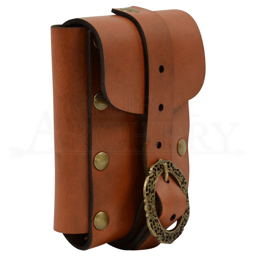 Medium Nobles Leather Belt Pouch DK7112 by Traditional Archery