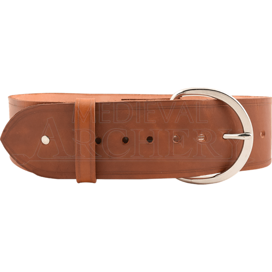 Simple Studded Wide Buckle Belt