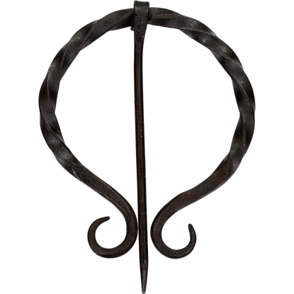 Twisted Medieval Cloak Pin