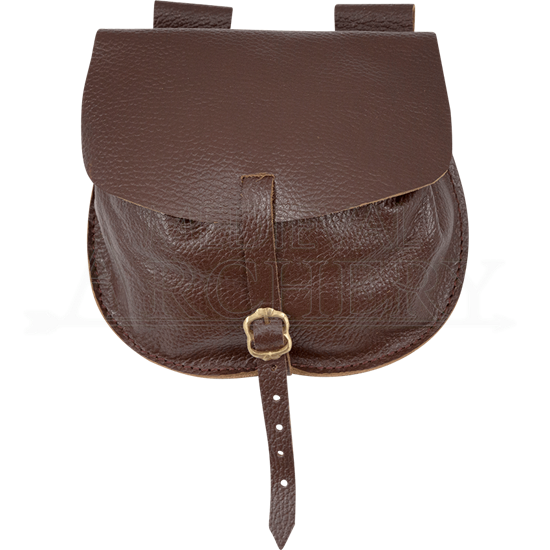 Small Merchant Leather Bag - Brown