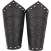 Helm of Awe Leather Arm Bracers