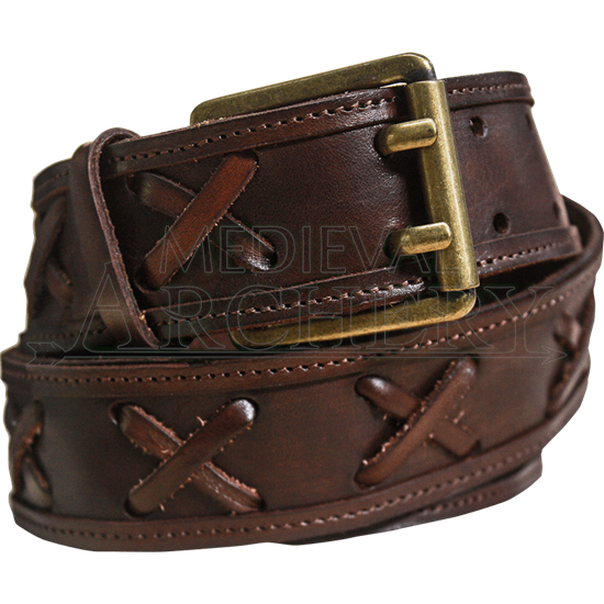 Crossed Leather Belt - MCI-371 by Traditional Archery, Traditional Bows ...