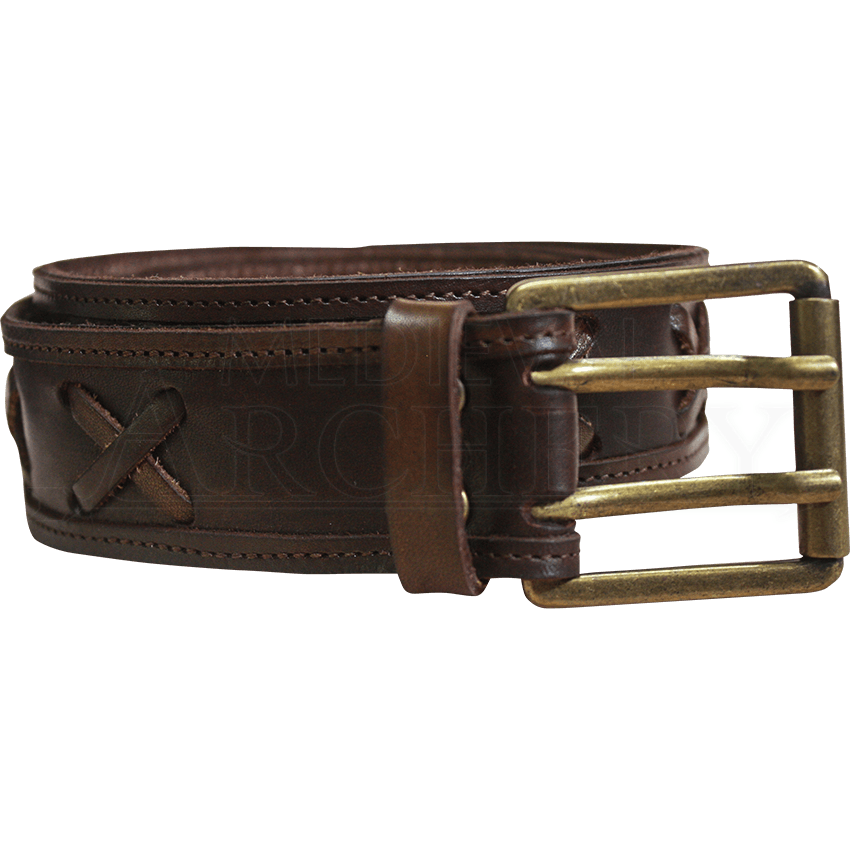Crossed Leather Belt MCI371 by Traditional Archery, Traditional Bows