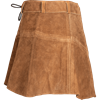 Nuala Suede Leather Skirt