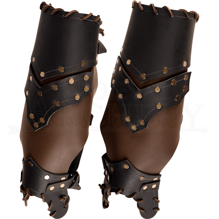 Scoundrel Leather Greaves - RT-240 by Traditional Archery, Traditional ...