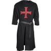 Black with Red Cross Templar Tunic