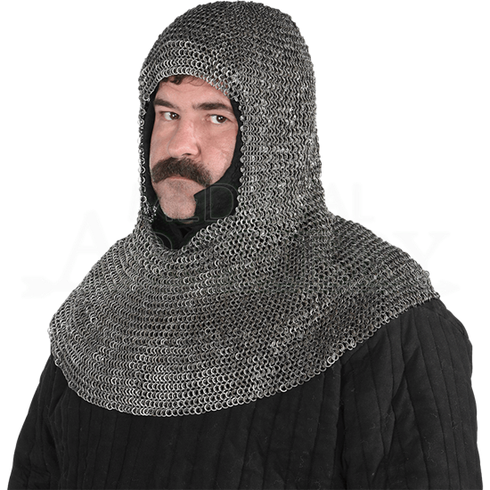 Premium Medieval Chainmail Coif - HW-700994 by Traditional Archery ...