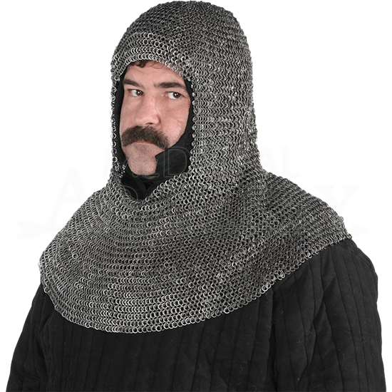 Premium Medieval Chainmail Coif - HW-700994 By Traditional Archery ...