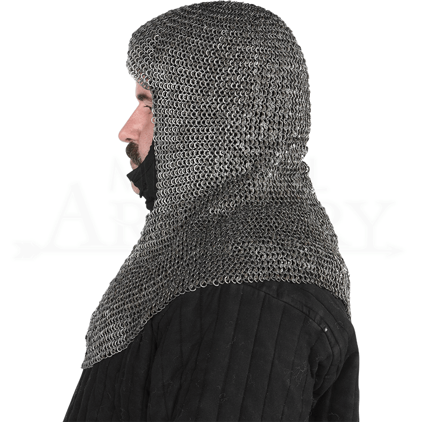 Premium Medieval Chainmail Coif - HW-700994 by Traditional Archery ...