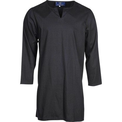 Mens Long Sleeve Viking Undertunic - Black