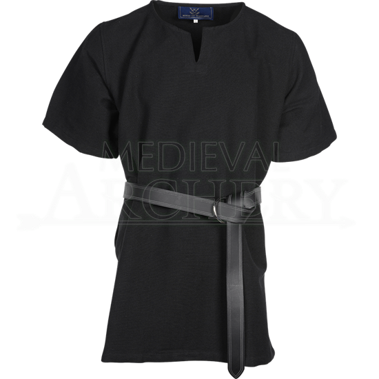 Mens Half Sleeve Viking Undertunic - Black