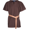 Mens Half Sleeve Viking Undertunic - Brown