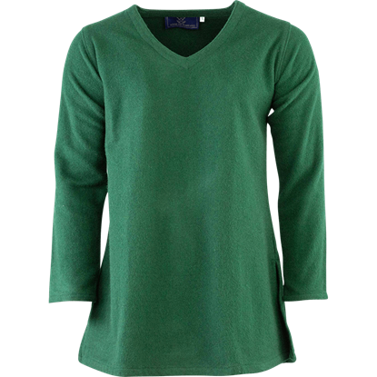 Long Sleeve Wool Tunic - Green