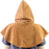 Medieval Suede Hood