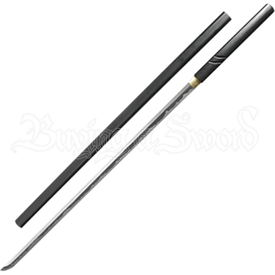 Black Zatoichi Stick Sword