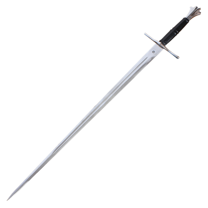 Two Handed Gothic Sword With Scabbard and Belt