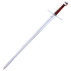 Two Handed Templar Sword With Scabbard and Belt