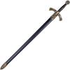 Black Crusader Sword With Scabbard
