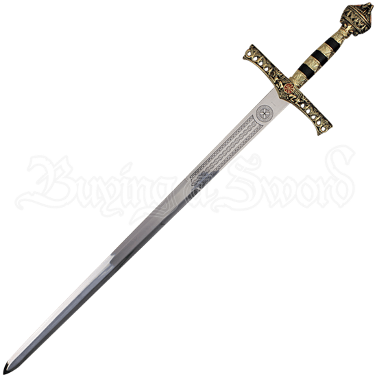 46/" Richard the Lion Heart Medieval King Knight Crusader Sword with Scabbard
