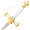 Saint John Gold and White Crusader Small Sword 