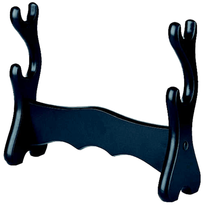 Black Two Sword Table Top Display Stand by Marto