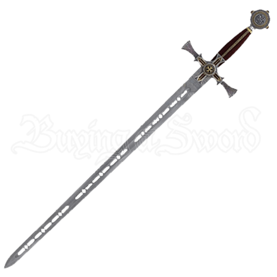 Damascened Templar Knight Sword by Marto