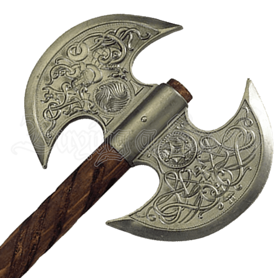 Double Headed Ceremonial Axe by Marto - MA-8651S by Medieval Swords ...