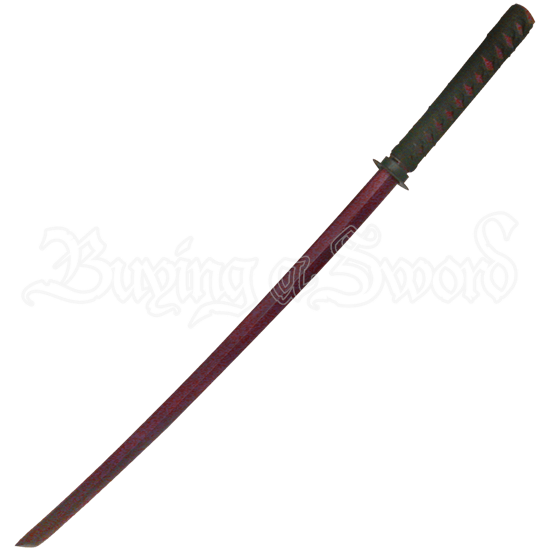 Maroon Wood Bokken Sword