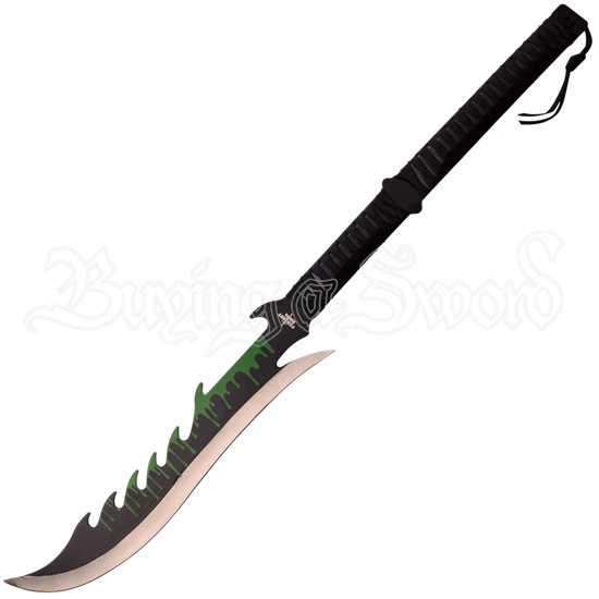 Green Blood Drip Fantasy Short Sword