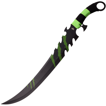 Green Claw Marks Fantasy Sword