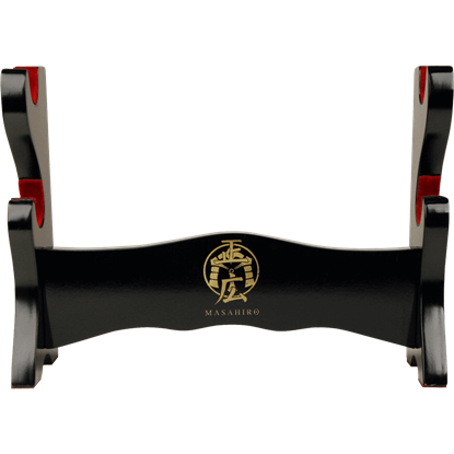 Double Sword Black Lacquered Stand