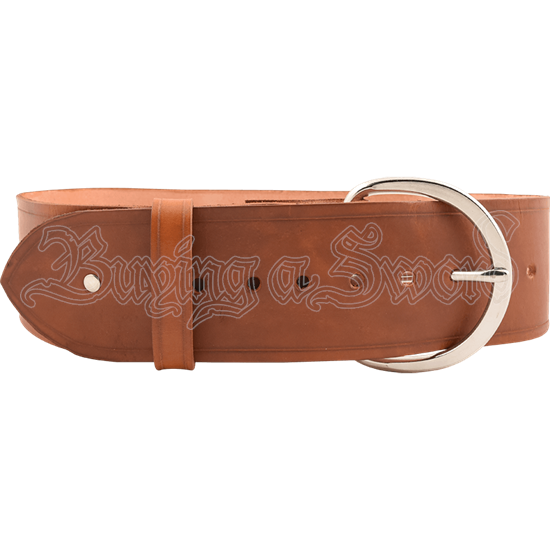 Simple Studded Wide Buckle Belt