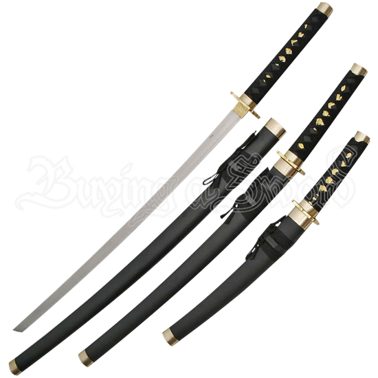 Black Japanese Sword Set
