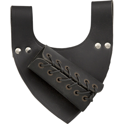NEW Universal Lace Up Black Leather Sword Frog Blade Holder Medieval Belt Carry 